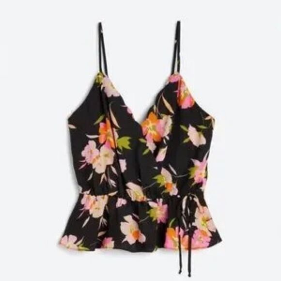 Nine britton floral ruffled tank with tie size small EUC - Picture 3 of 6